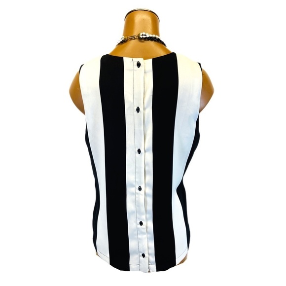 👚 BUFFALO || “Jewel” Sleeveless Striped Back Button Shirt- - Picture 6 of 6